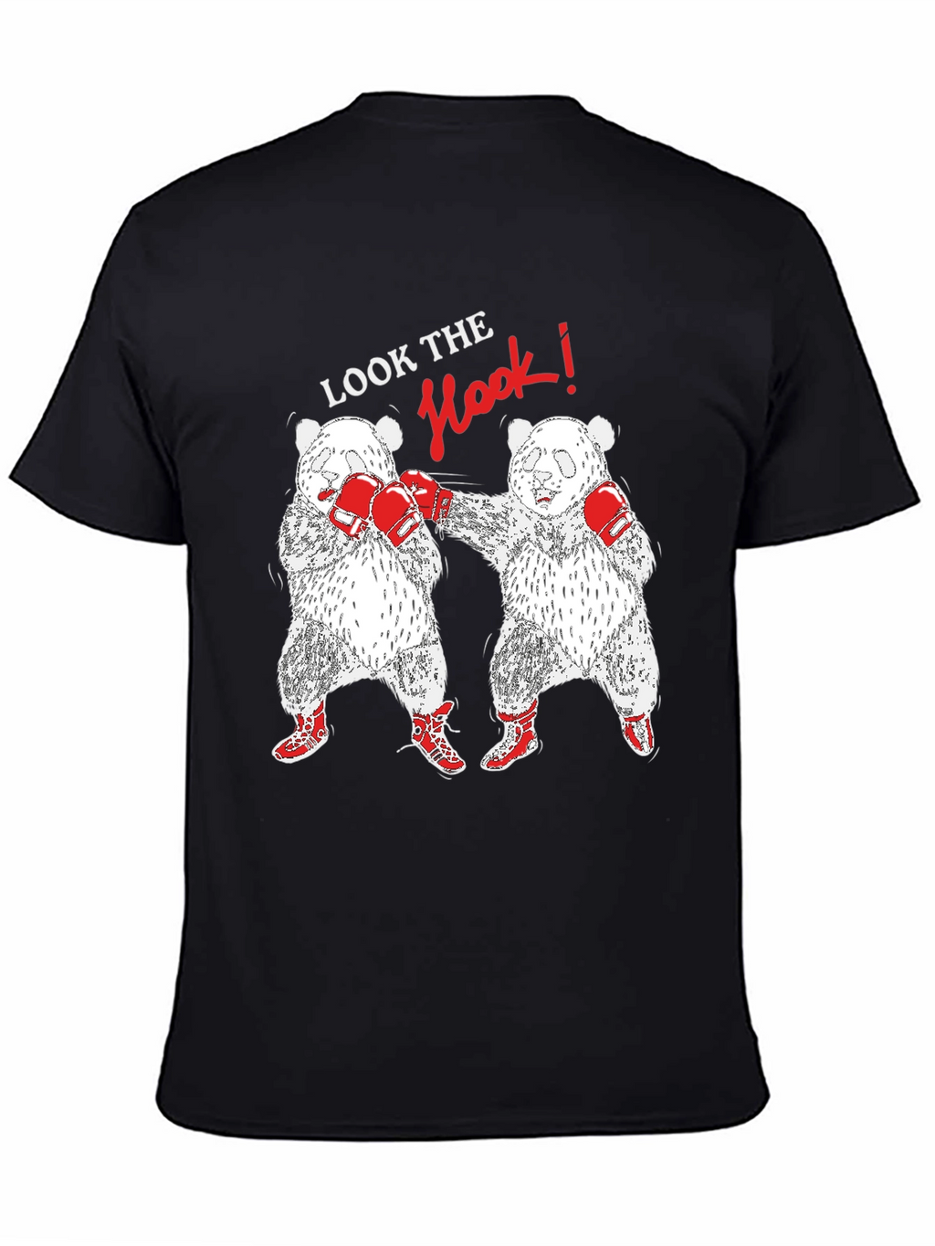 Panda Boxing T-Shirt: Look The Hook!