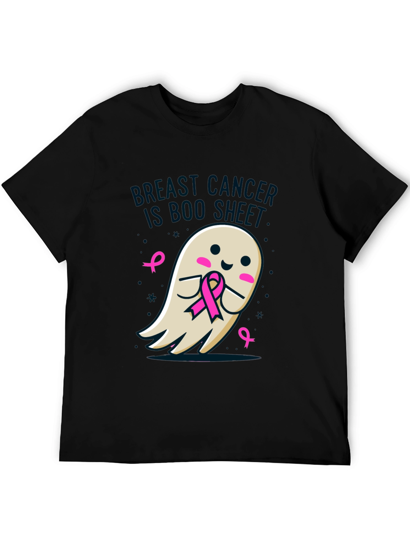 Breast Cancer Awareness Ghost T-Shirt