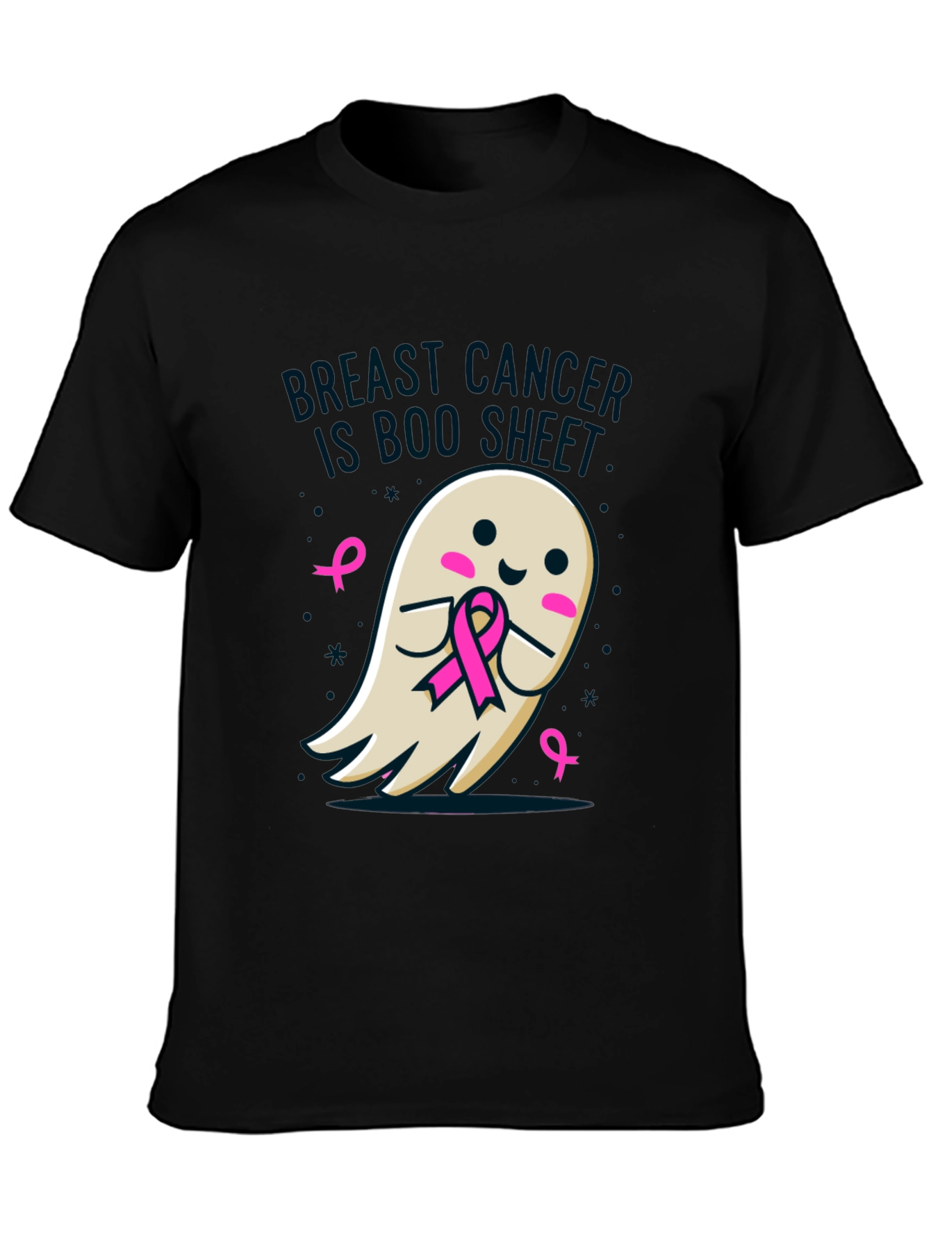 Breast Cancer Awareness Ghost T-Shirt