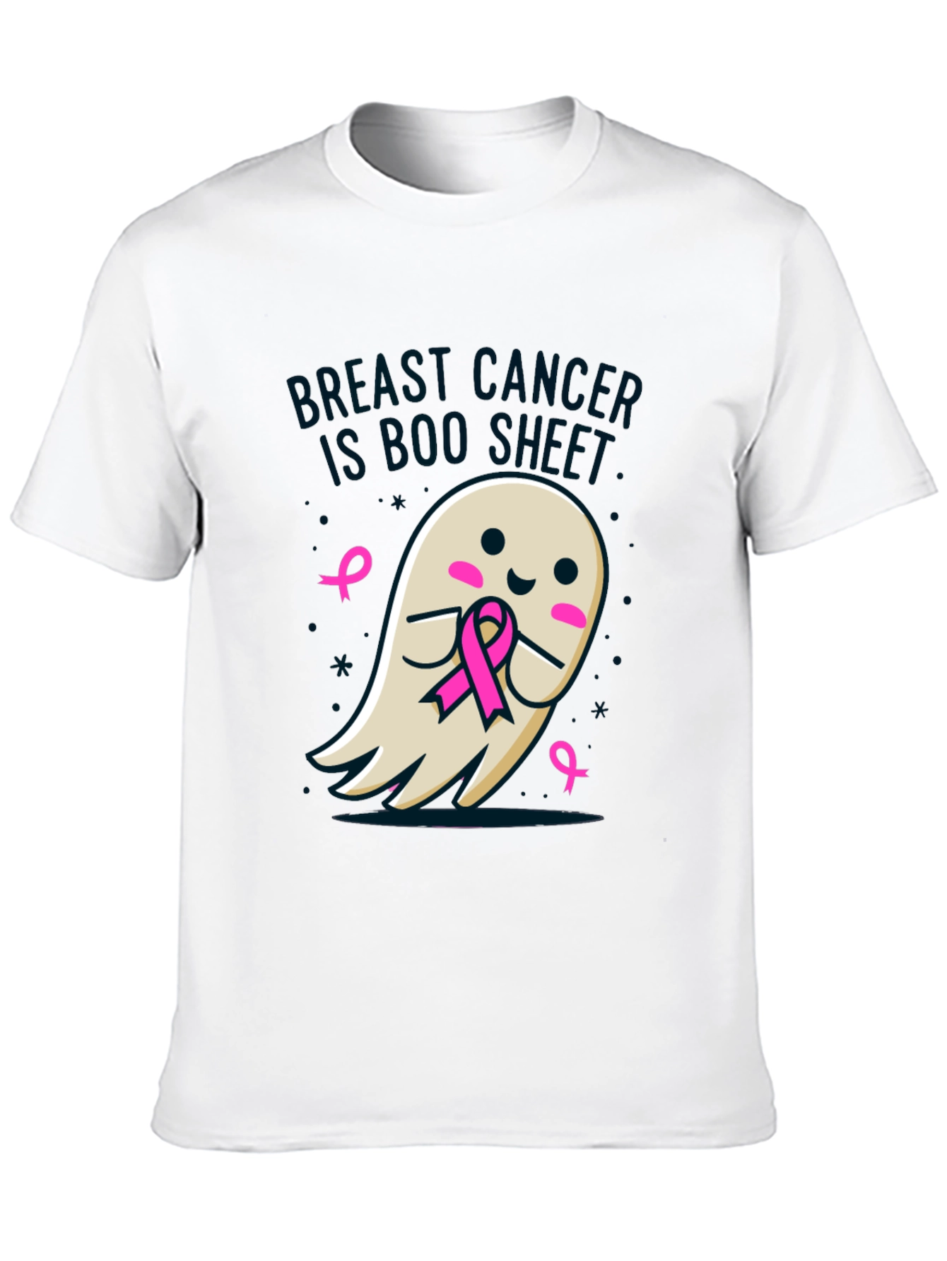 Breast Cancer Awareness Ghost T-Shirt