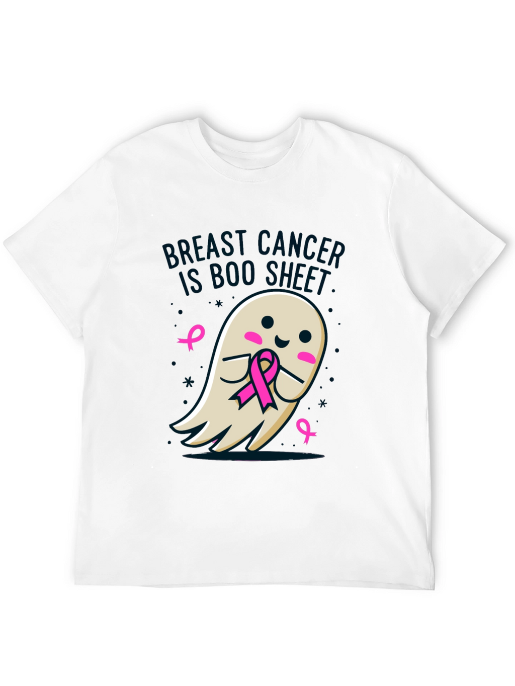 Breast Cancer Awareness Ghost T-Shirt