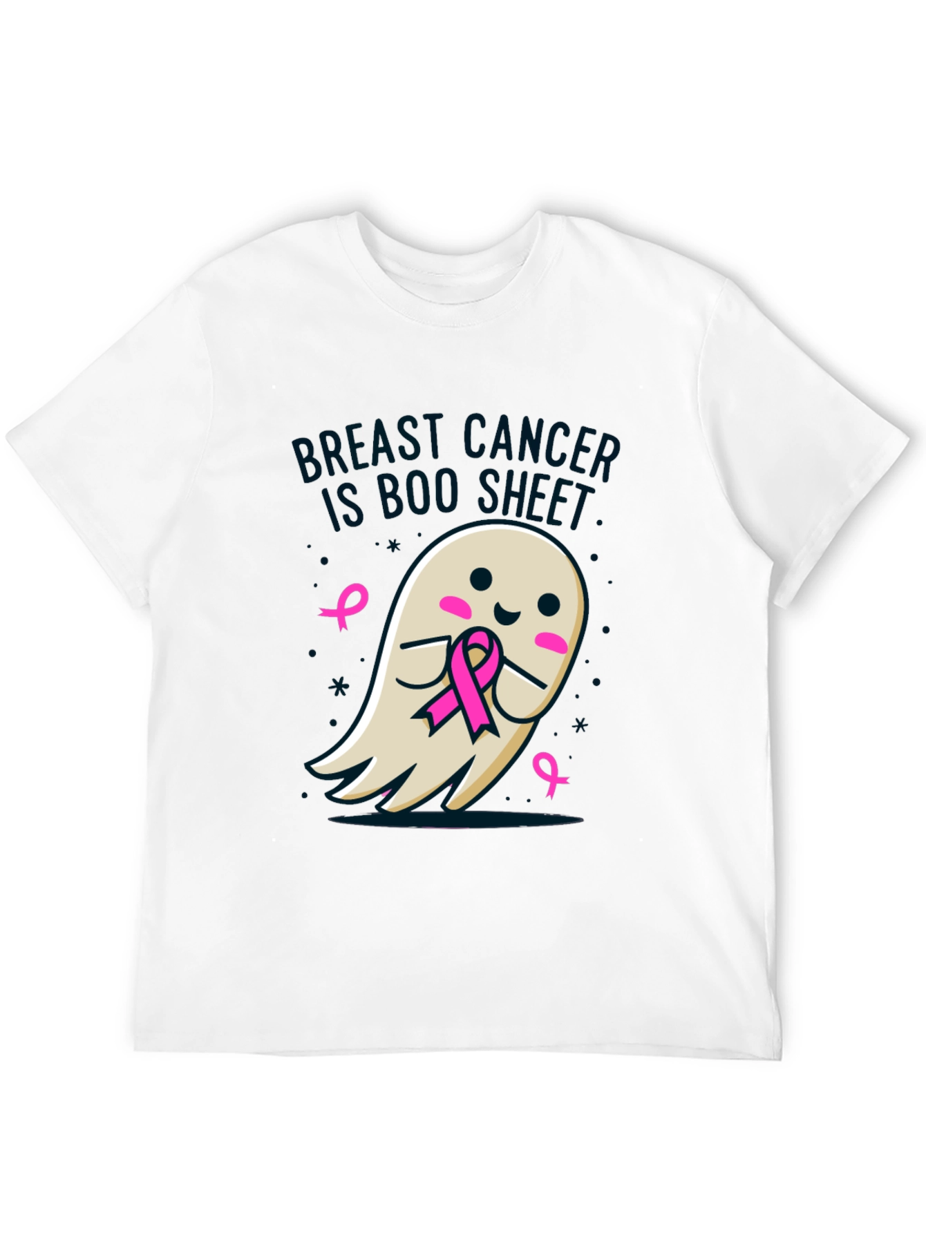 Breast Cancer Awareness Ghost T-Shirt