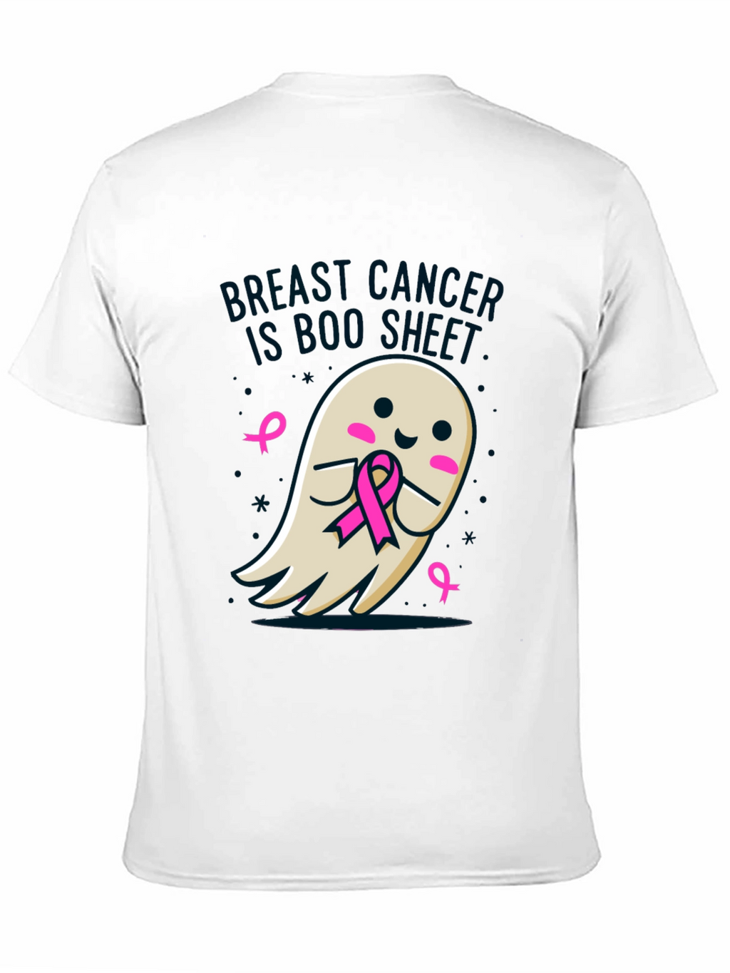 Breast Cancer Awareness Ghost T-Shirt