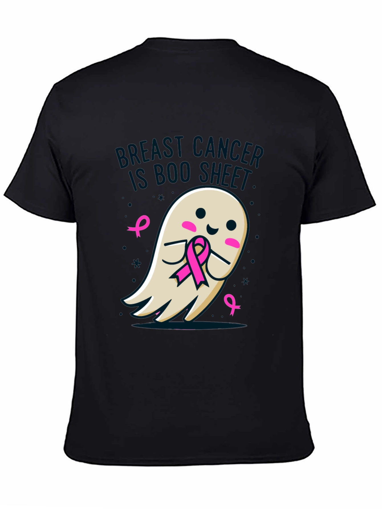 Breast Cancer Awareness Ghost T-Shirt