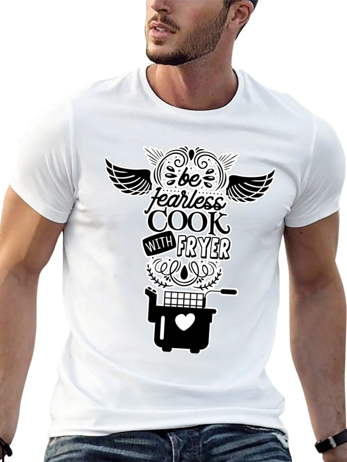 Fearless Cook Fryer T-Shirt - Black