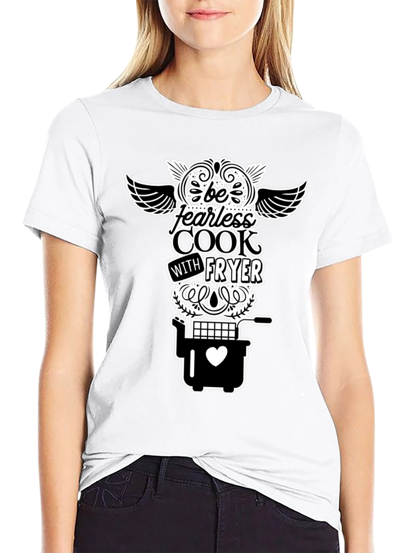 Fearless Cook Fryer T-Shirt - Black