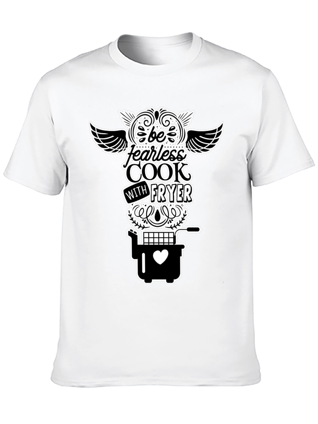 Fearless Cook Fryer T-Shirt - Black