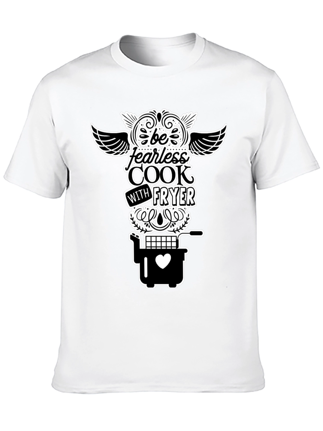 Fearless Cook Fryer T-Shirt - Black