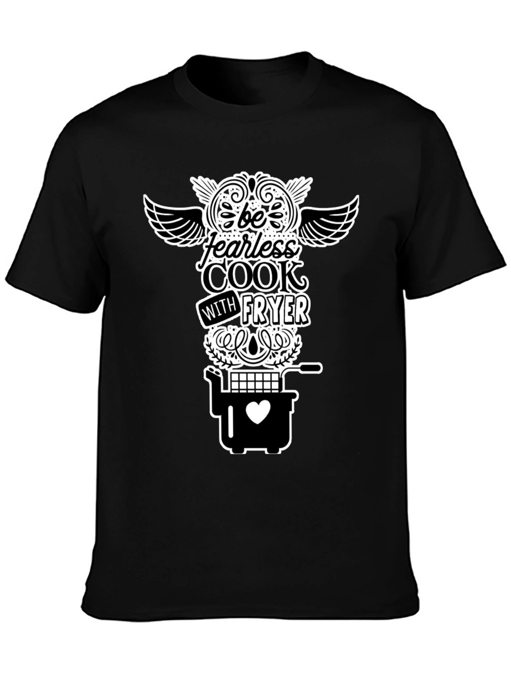 Fearless Cook Fryer T-Shirt - Black
