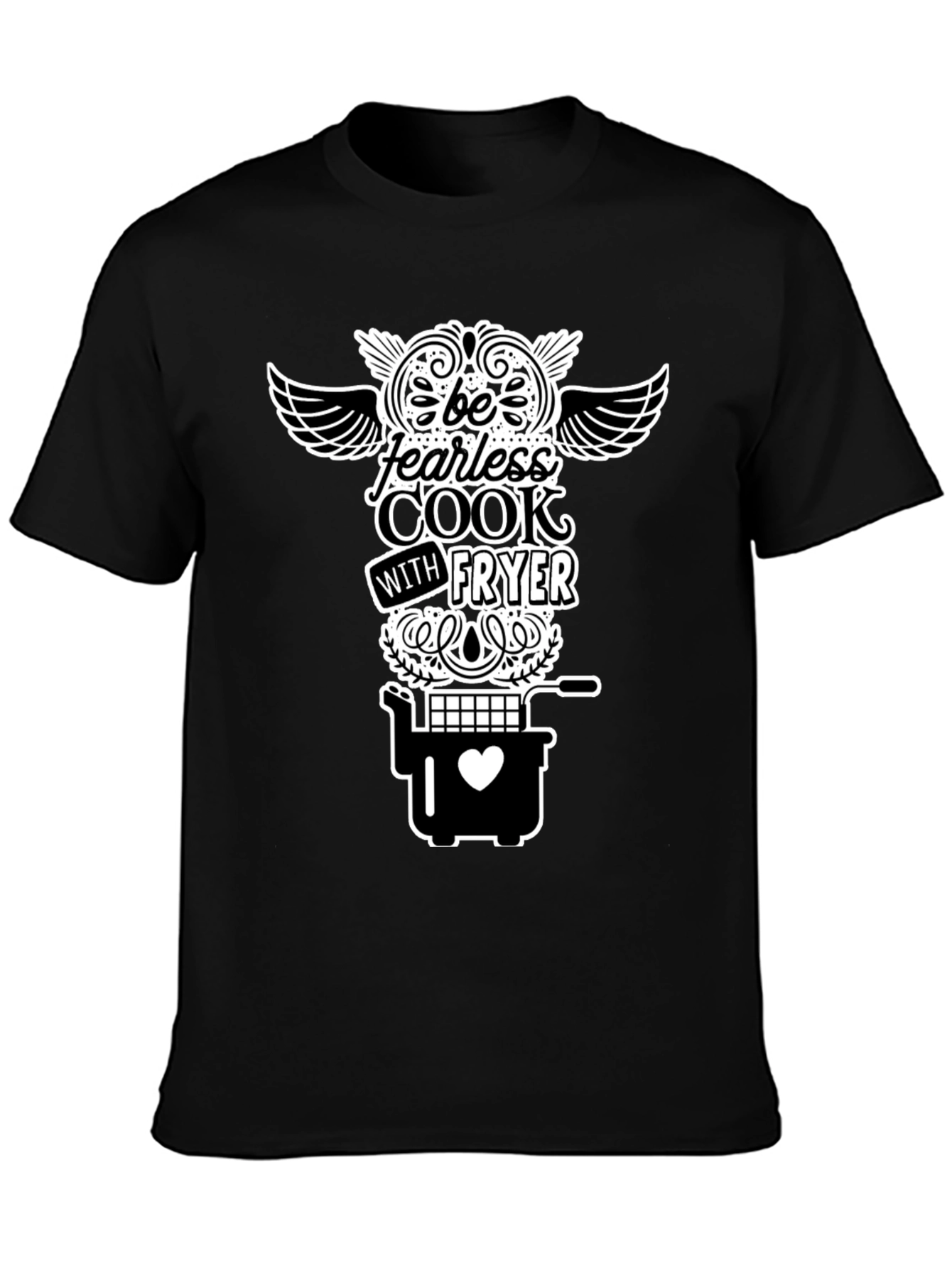 Fearless Cook Fryer T-Shirt - Black