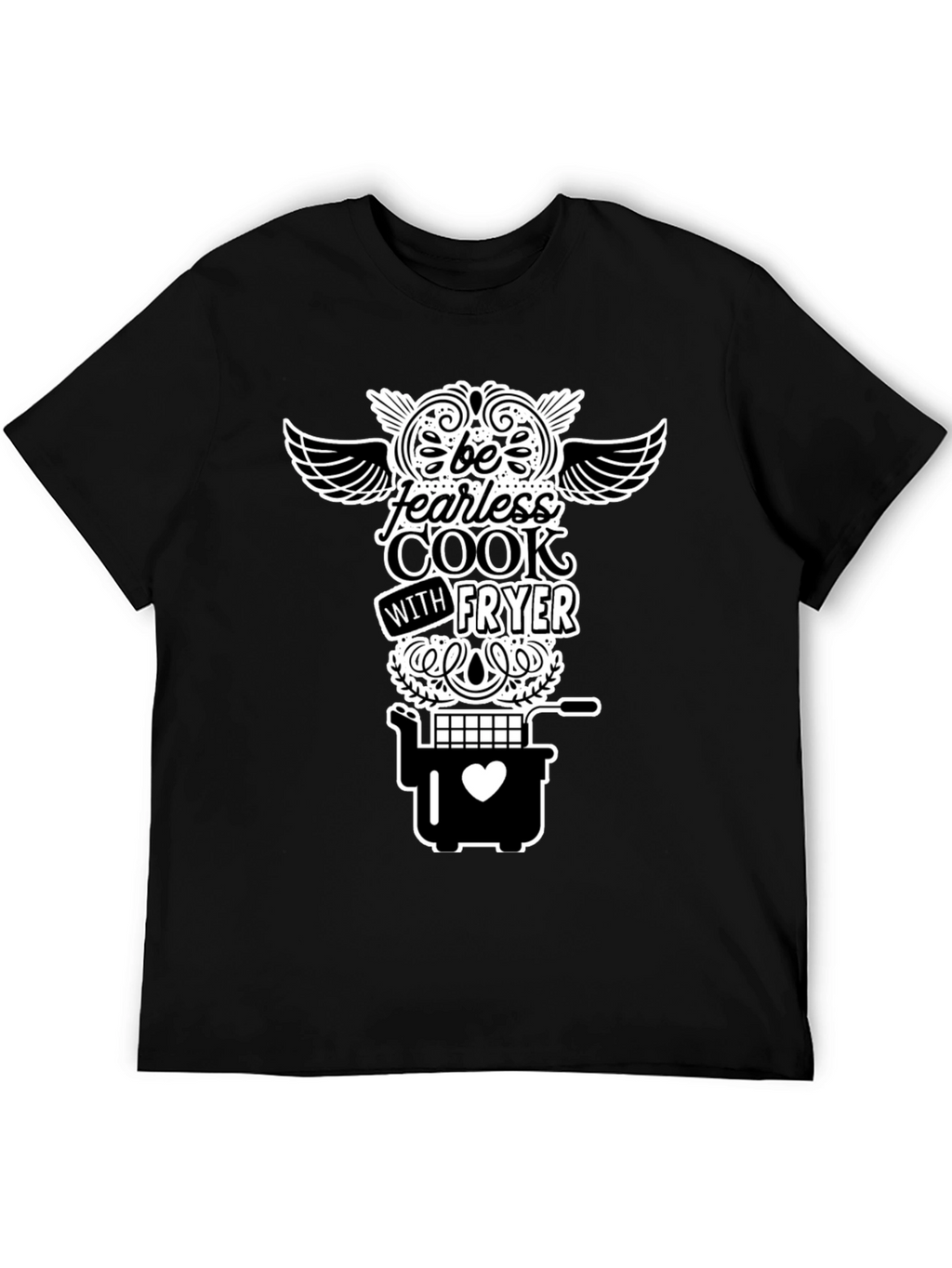 Fearless Cook Fryer T-Shirt - Black