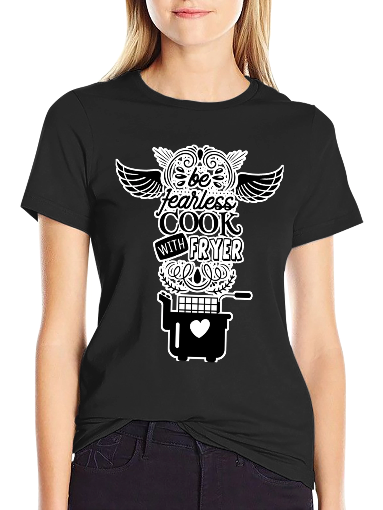 Fearless Cook Fryer T-Shirt - Black