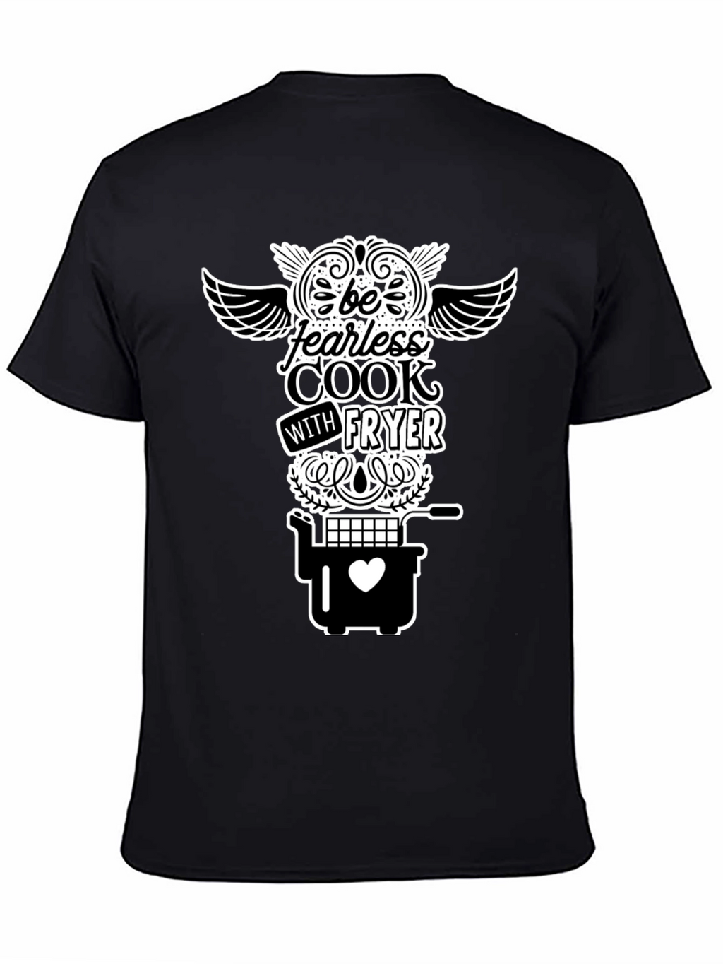 Fearless Cook Fryer T-Shirt - Black