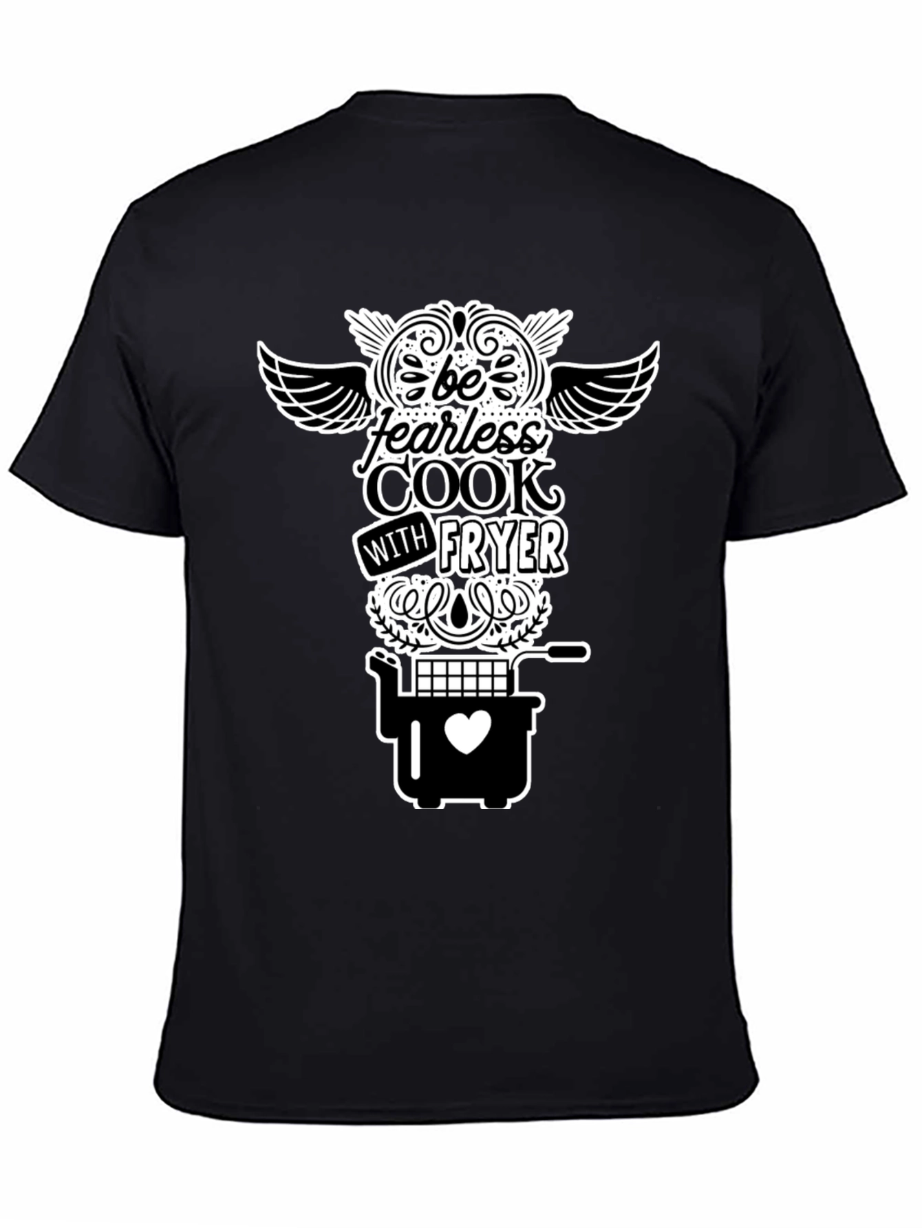 Fearless Cook Fryer T-Shirt - Black