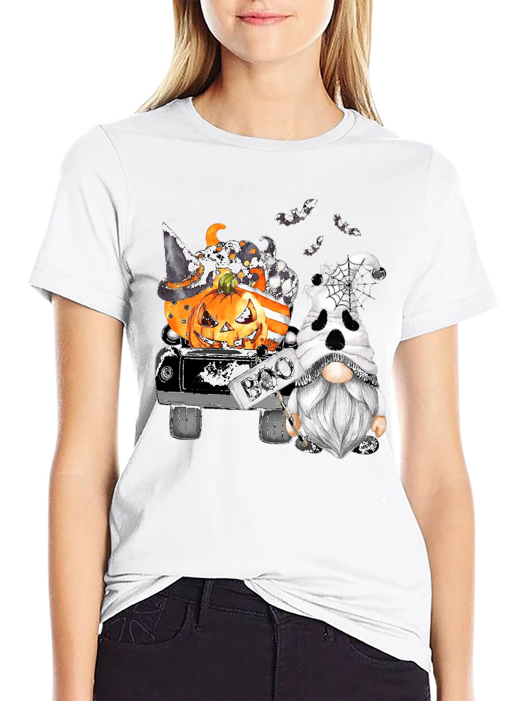 Halloween Gnomes Truck T-Shirt