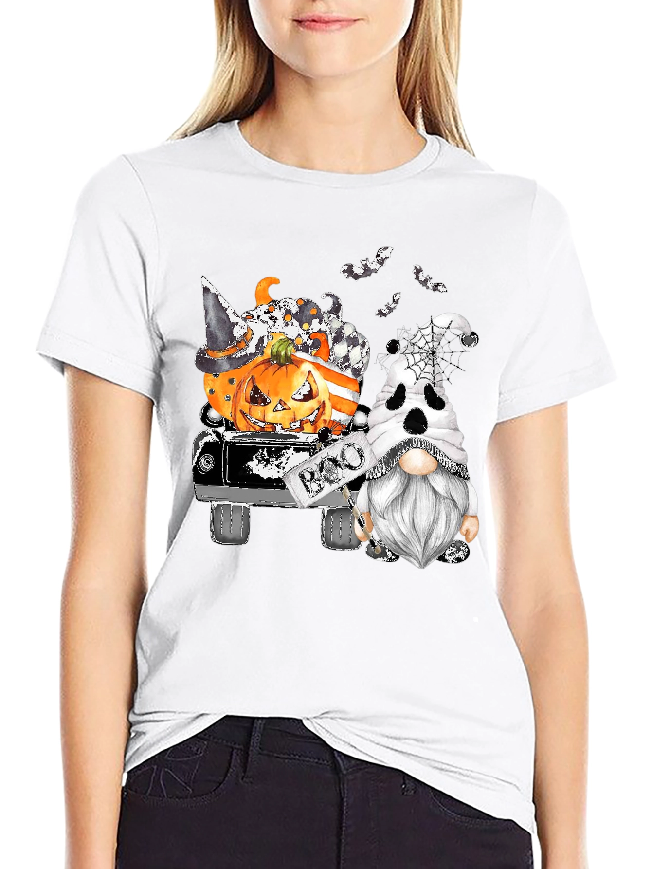 Halloween Gnomes Truck T-Shirt