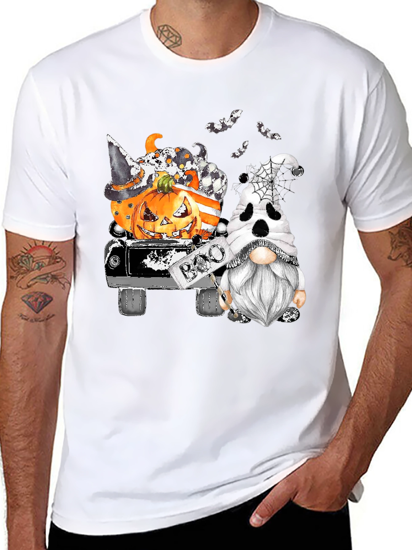 Halloween Gnomes Truck T-Shirt