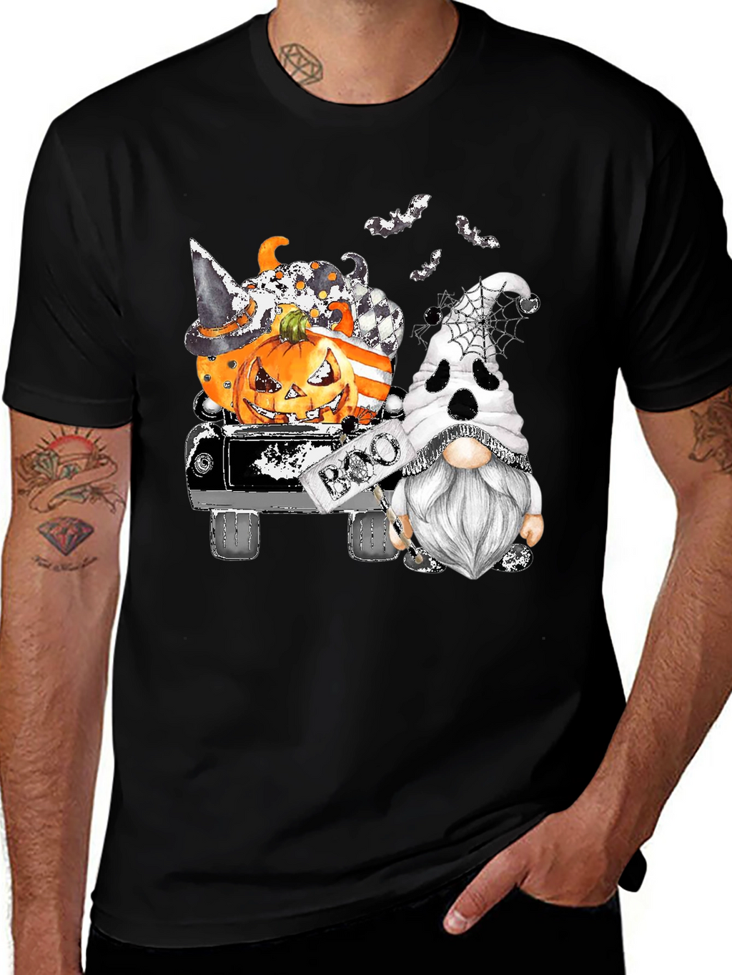 Halloween Gnomes Truck T-Shirt