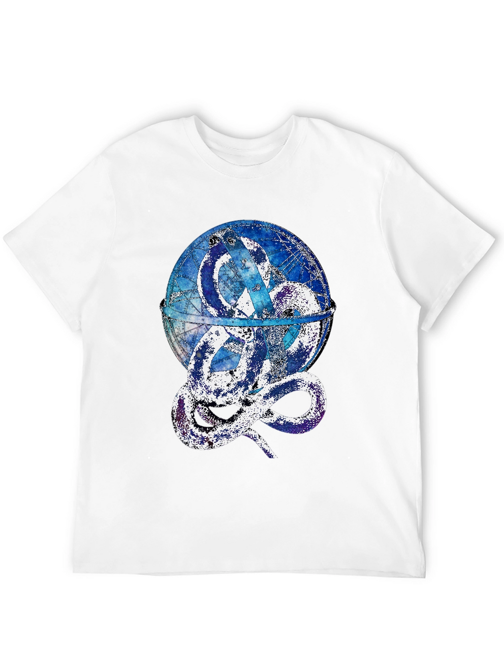 Serpent Globe Graphic Tee - Mens Black T-Shirt