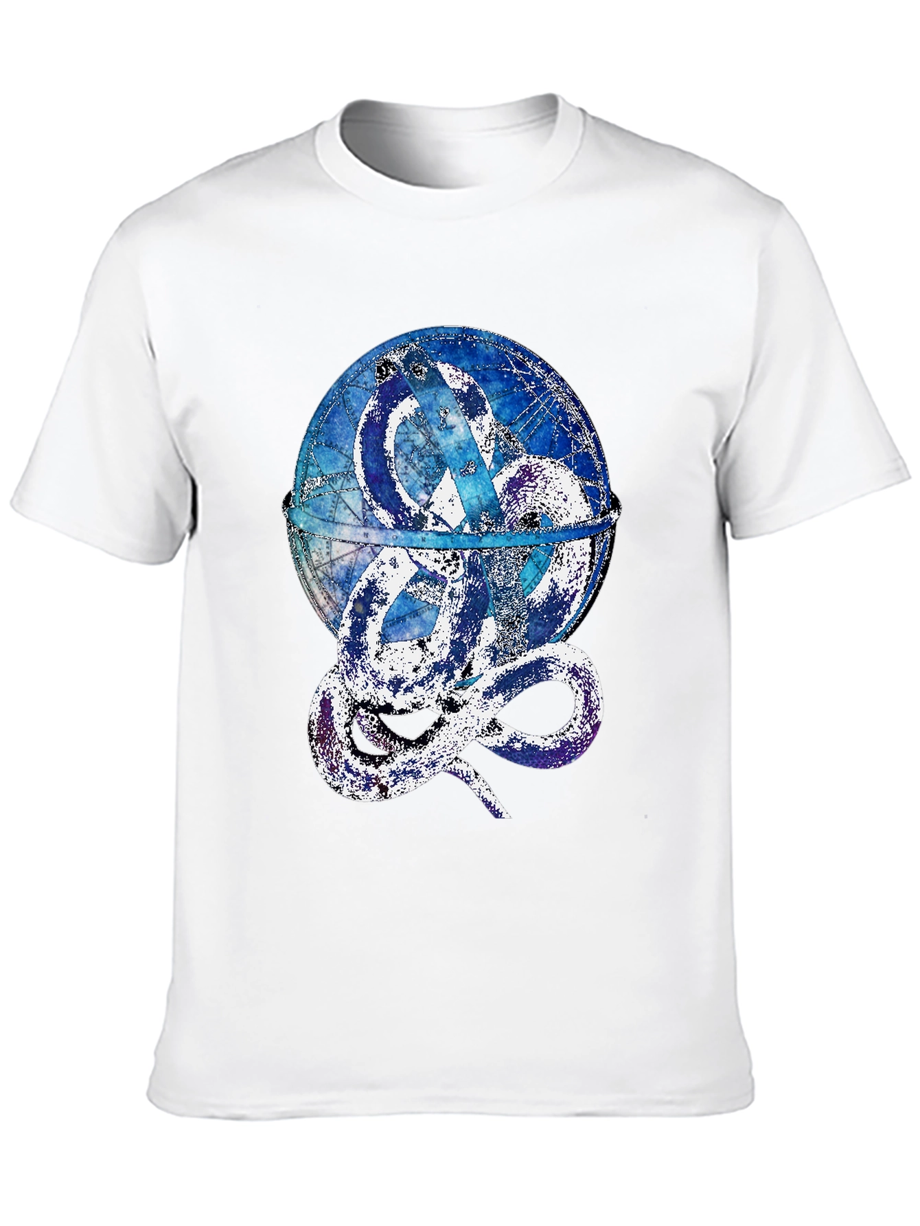 Serpent Globe Graphic Tee - Mens Black T-Shirt