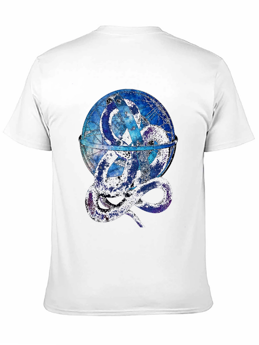 Serpent Globe Graphic Tee - Mens Black T-Shirt