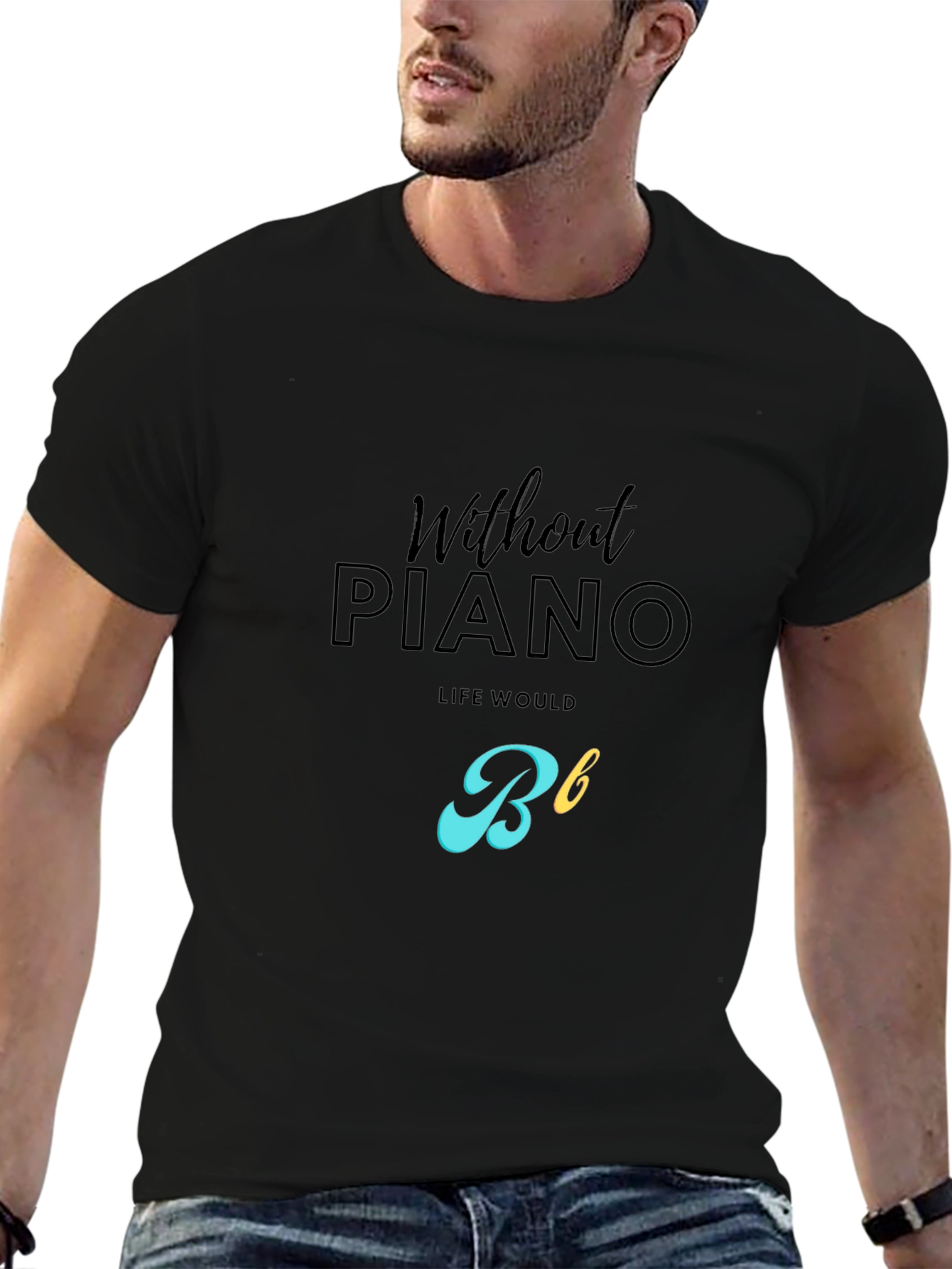 Without Piano Life Would Be Flat T-Shirt