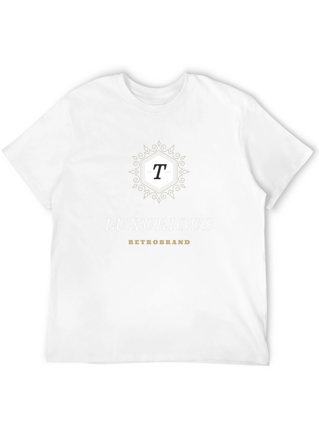 Luxurious Retrobrand Black T-Shirt
