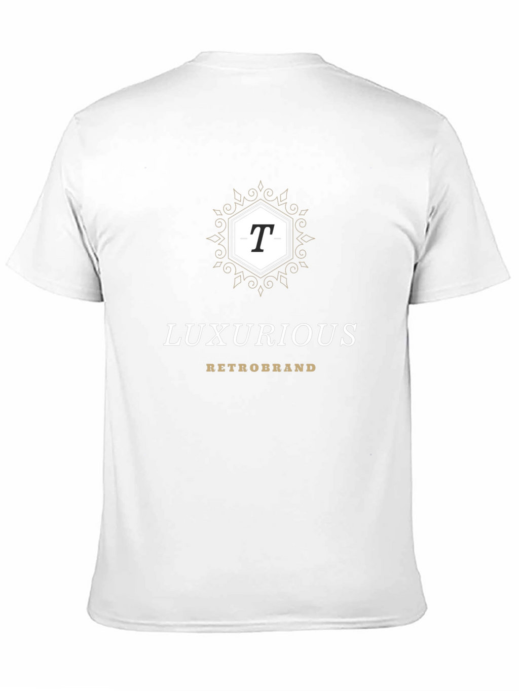 Luxurious Retrobrand Black T-Shirt