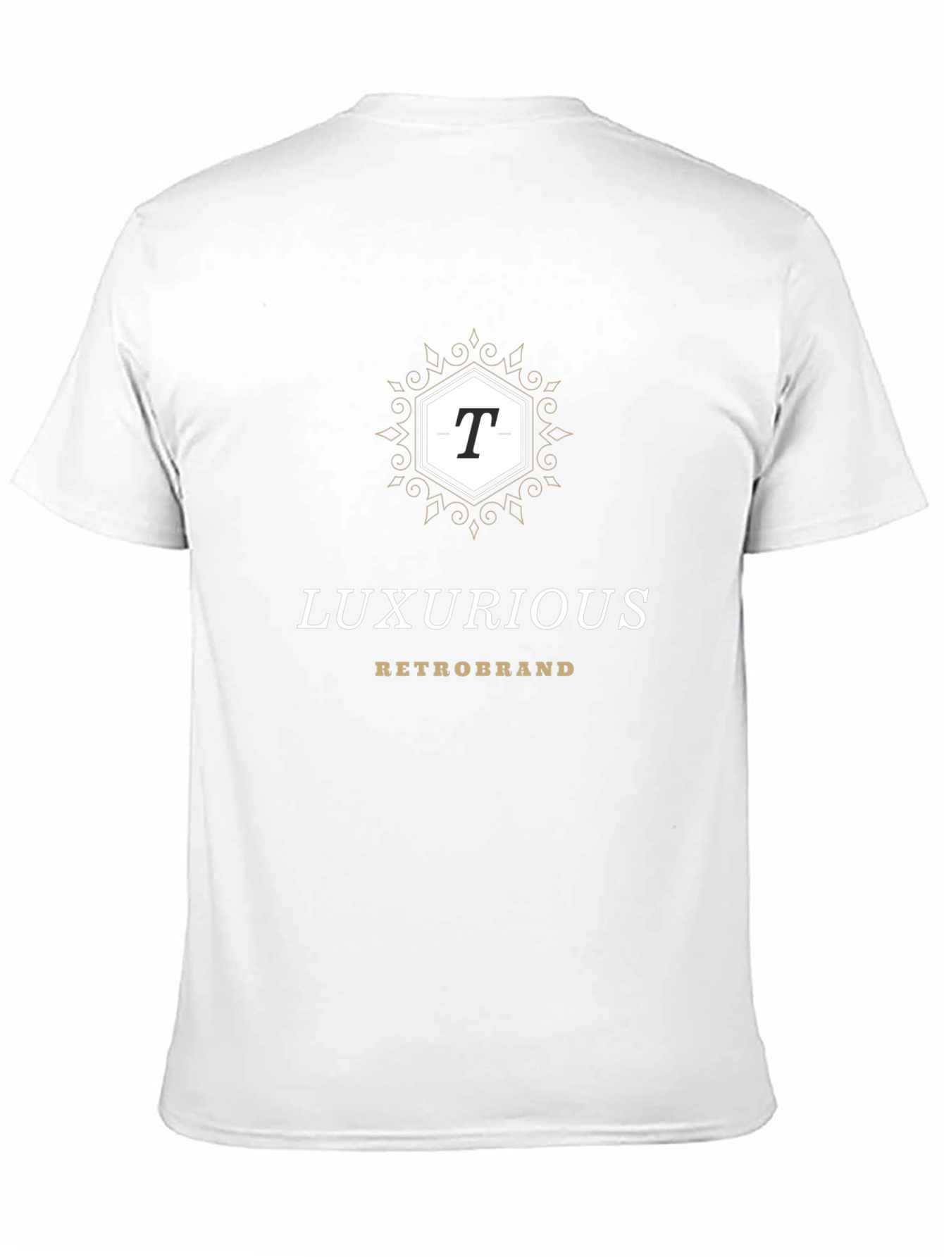 Luxurious Retrobrand Black T-Shirt