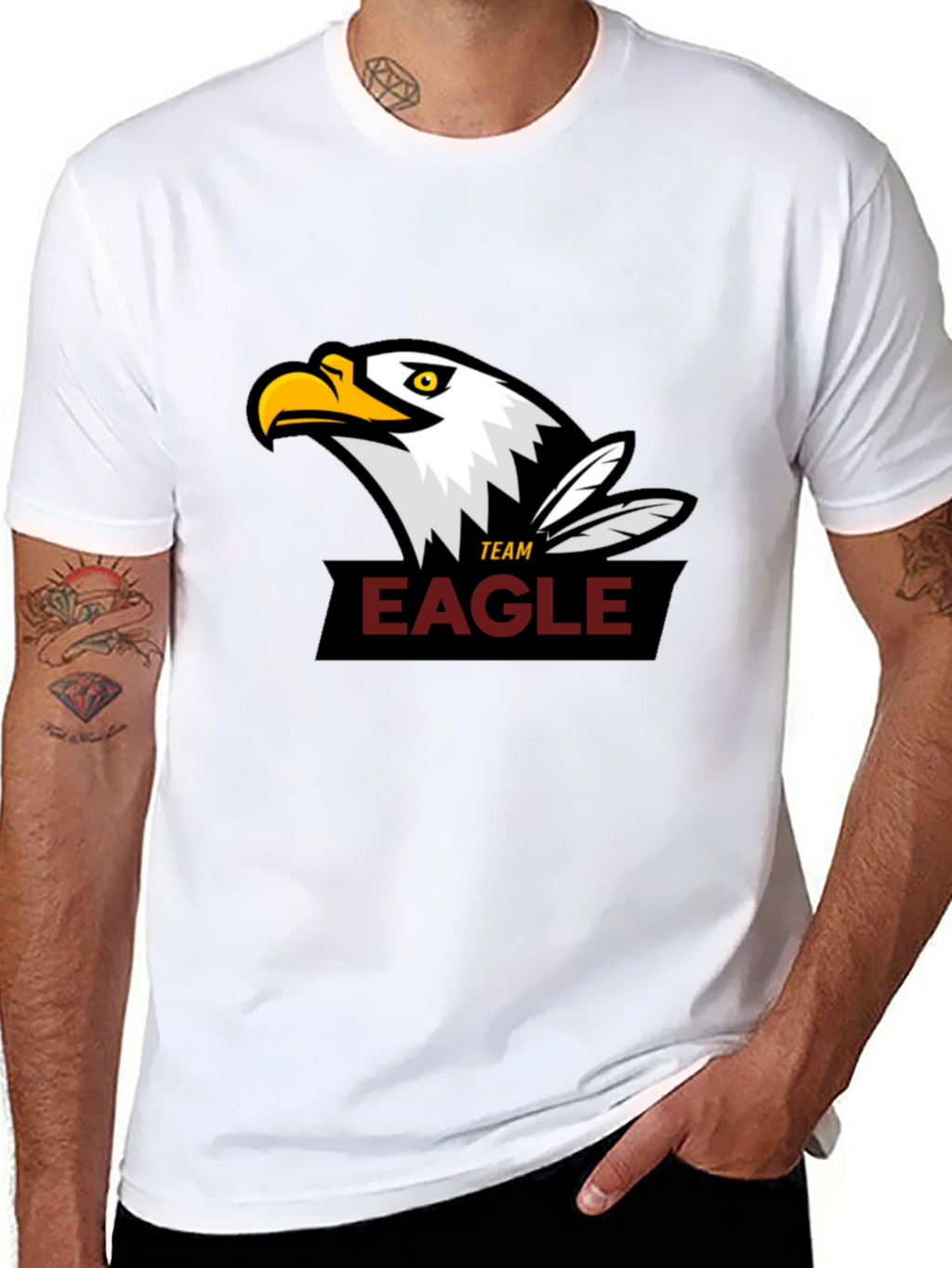 Team Eagle Black T-Shirt