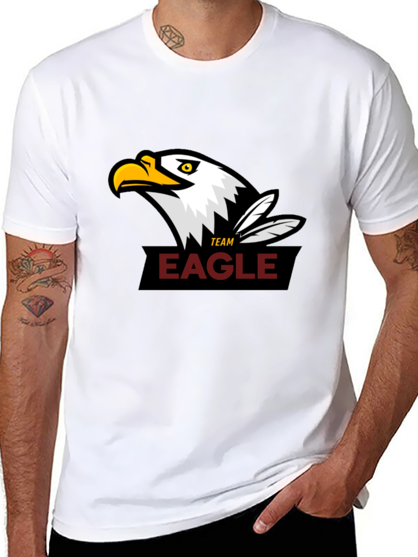 Team Eagle Black T-Shirt