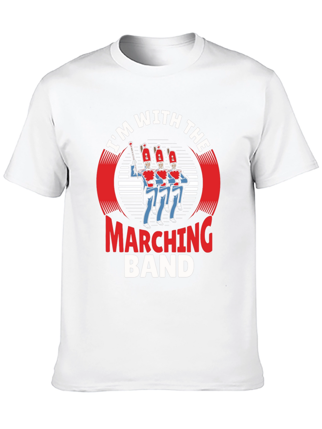 Marching Band Tee - Black Cotton Graphic T-Shirt