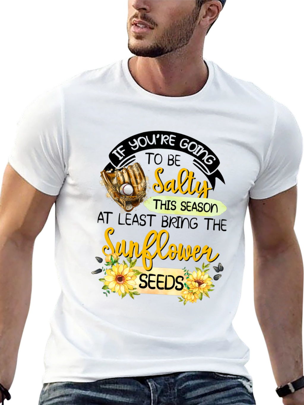 Salty Sunflower Seeds Graphic T-Shirt