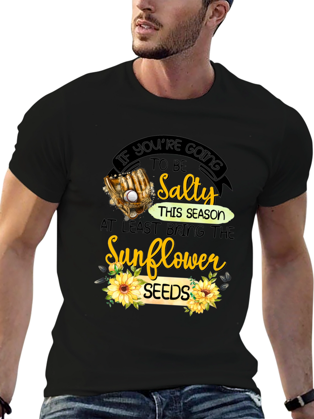 Salty Sunflower Seeds Graphic T-Shirt