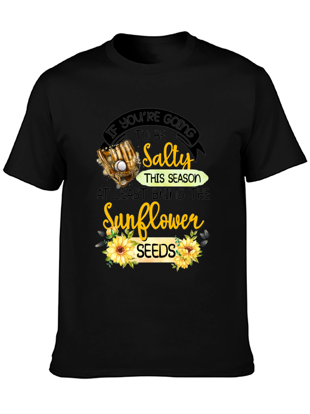 Salty Sunflower Seeds Graphic T-Shirt