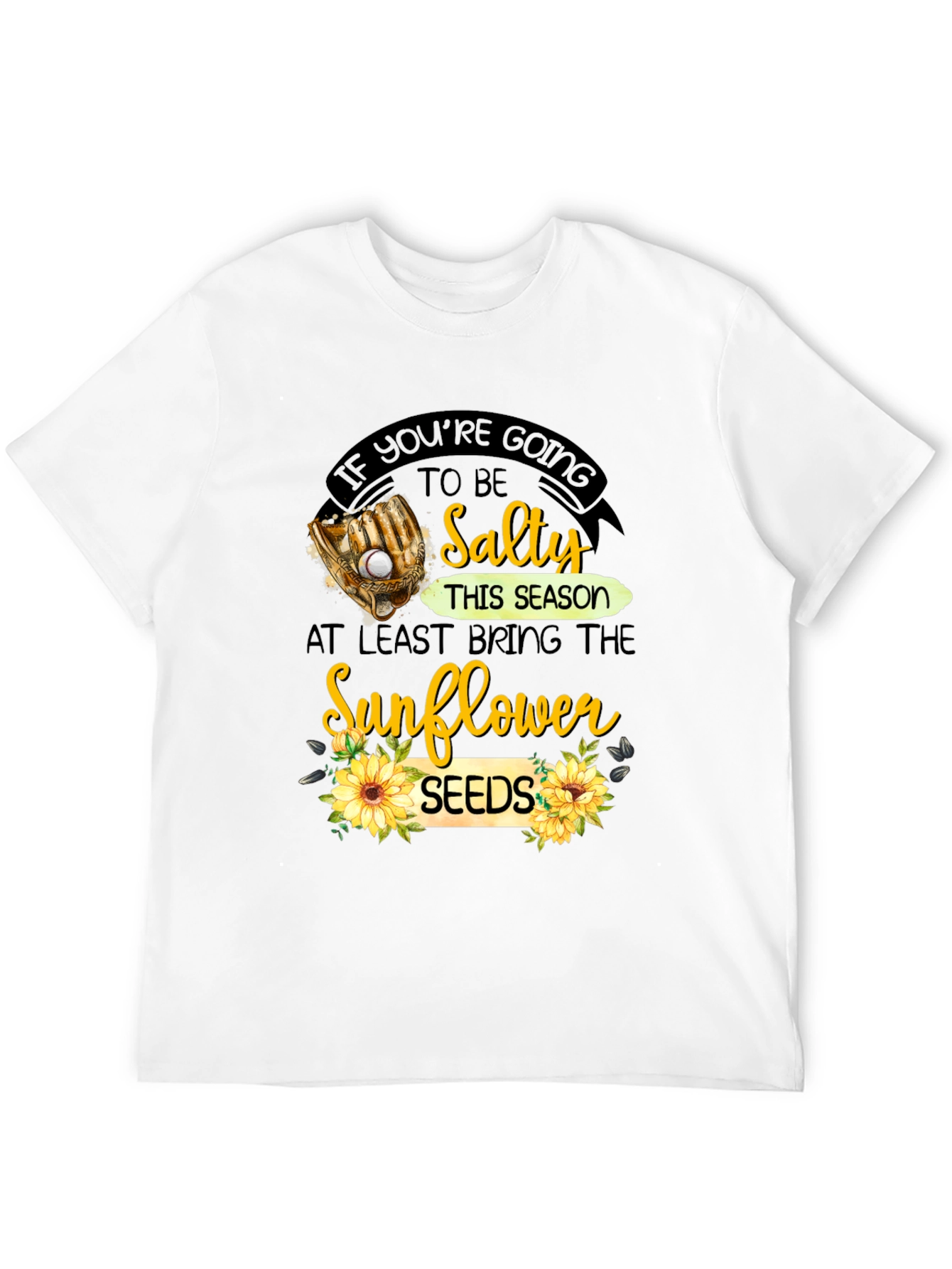 Salty Sunflower Seeds Graphic T-Shirt