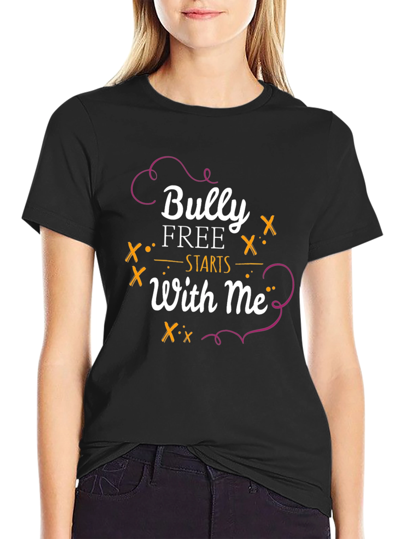 Bully Free Starts With Me Black T-Shirt