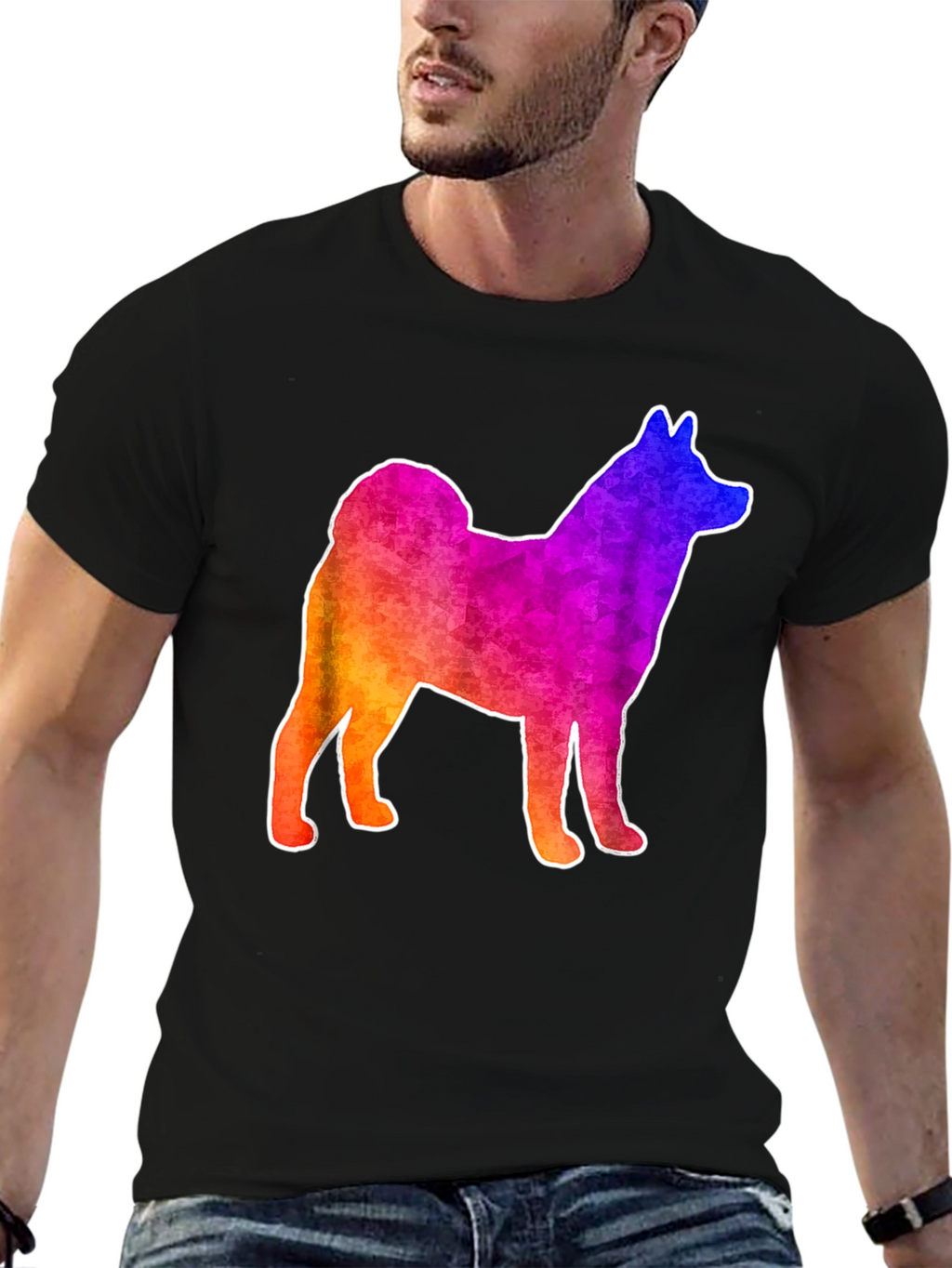 Rainbow Shiba Inu T-Shirt - Fun Dog Lover Tee