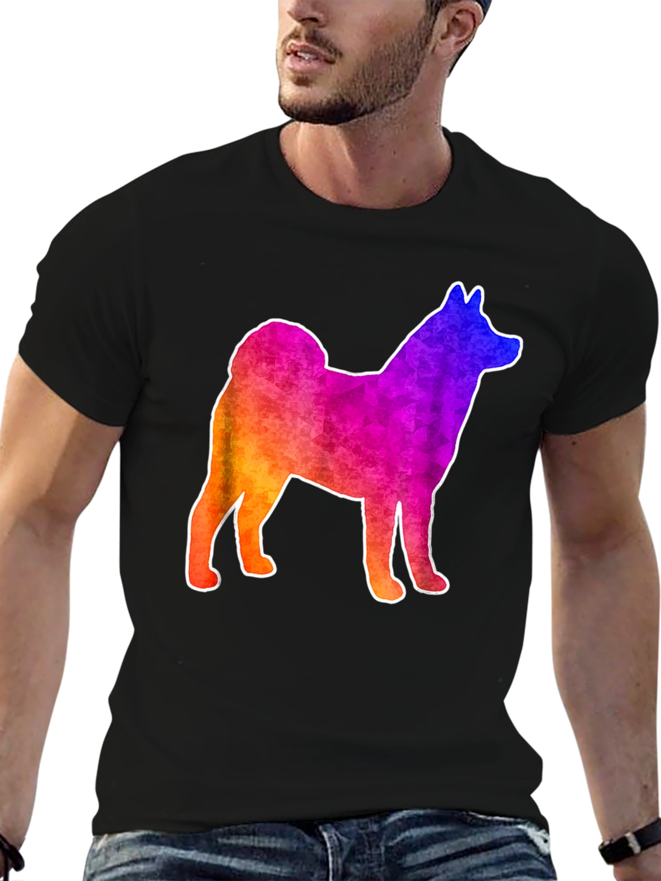 Rainbow Shiba Inu T-Shirt - Fun Dog Lover Tee