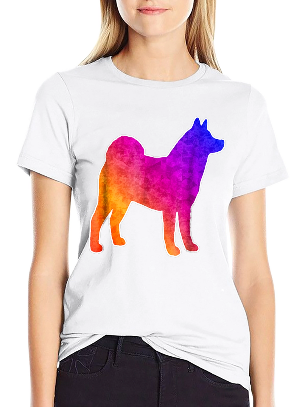 Rainbow Shiba Inu T-Shirt - Fun Dog Lover Tee