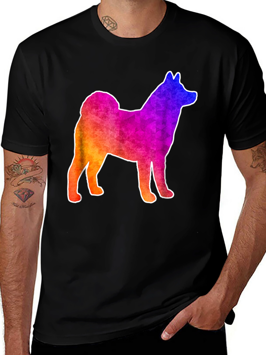 Rainbow Shiba Inu T-Shirt - Fun Dog Lover Tee