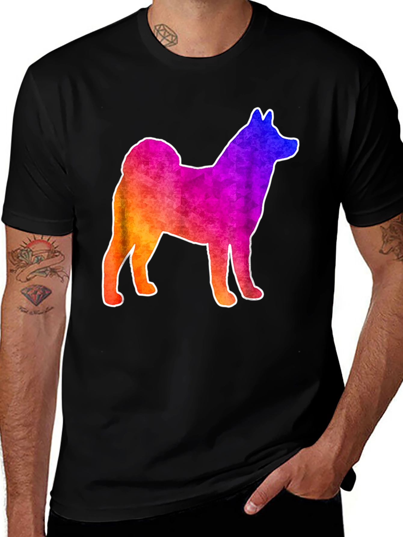 Rainbow Shiba Inu T-Shirt - Fun Dog Lover Tee
