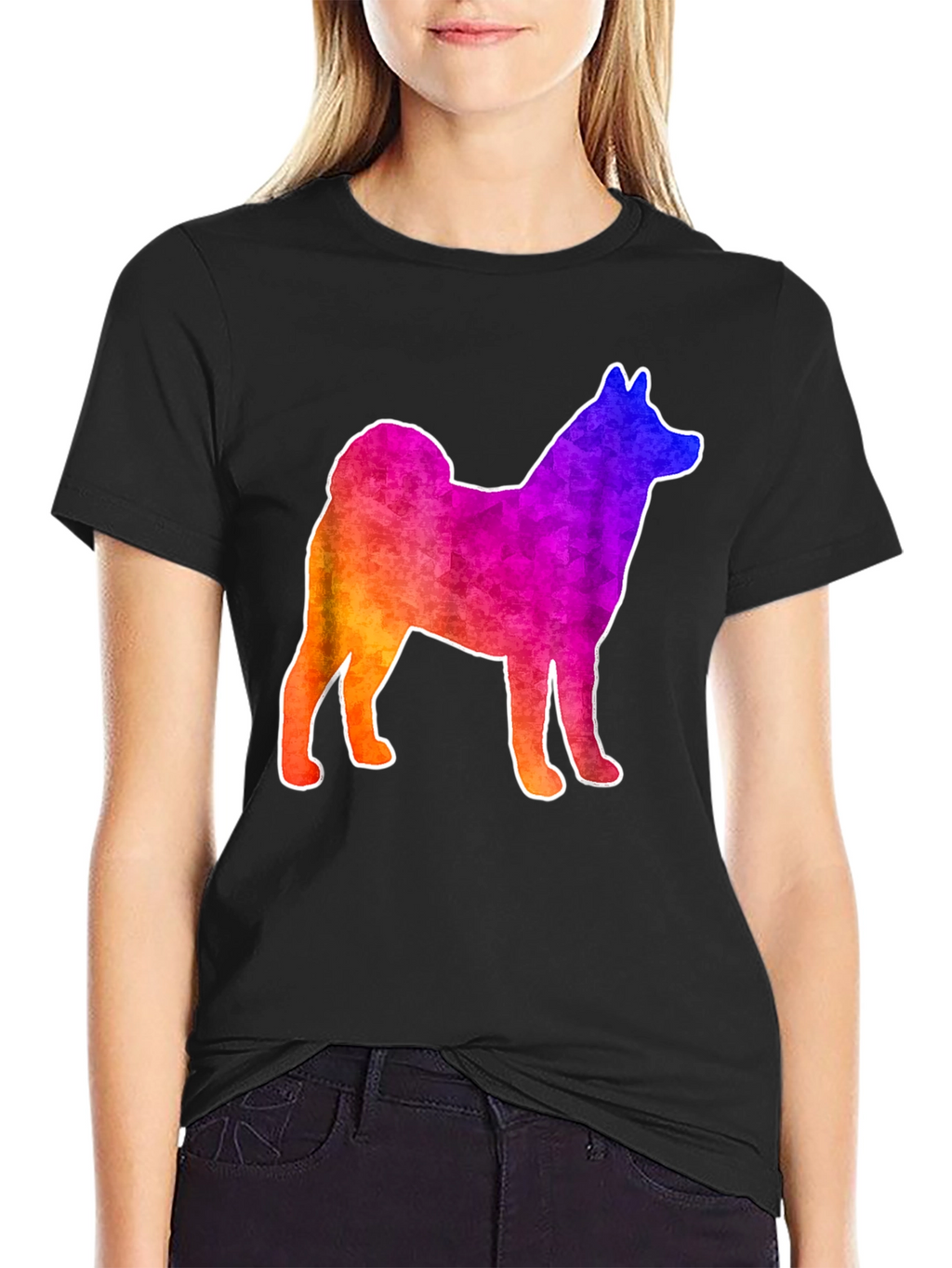 Rainbow Shiba Inu T-Shirt - Fun Dog Lover Tee