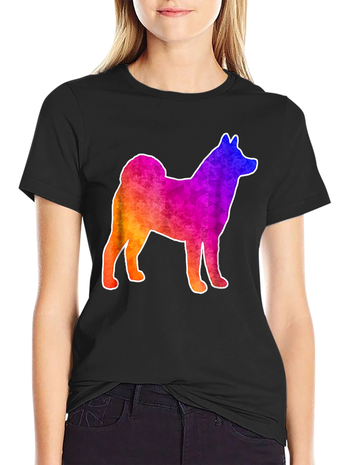 Rainbow Shiba Inu T-Shirt - Fun Dog Lover Tee