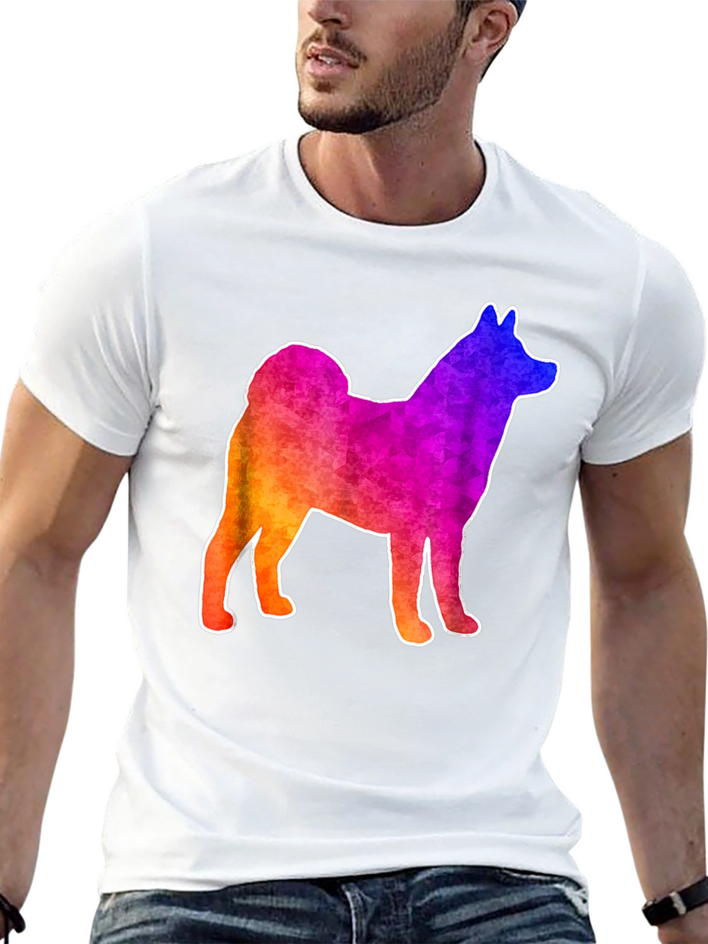 Rainbow Shiba Inu T-Shirt - Fun Dog Lover Tee