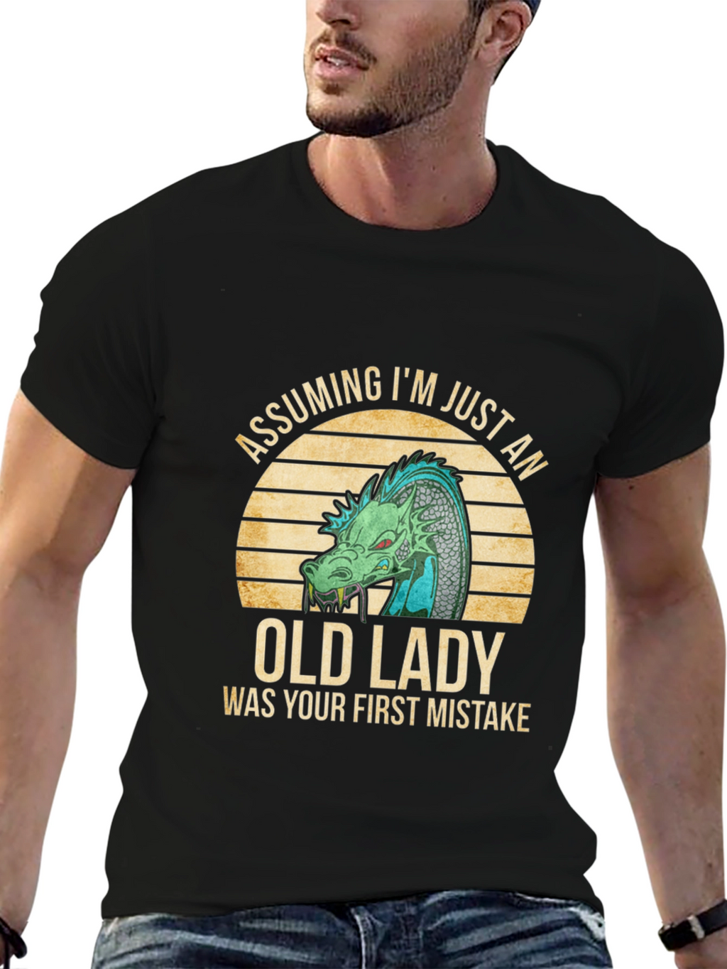 Assuming Im Just an Old Lady Dragon T-Shirt