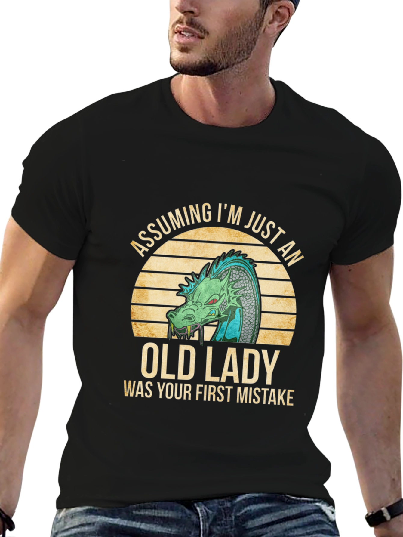 Assuming Im Just an Old Lady Dragon T-Shirt