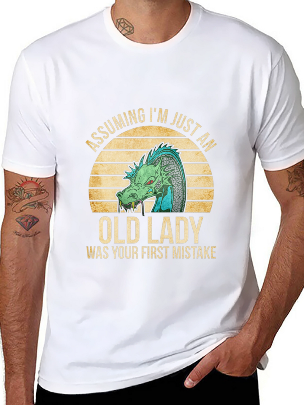 Assuming Im Just an Old Lady Dragon T-Shirt