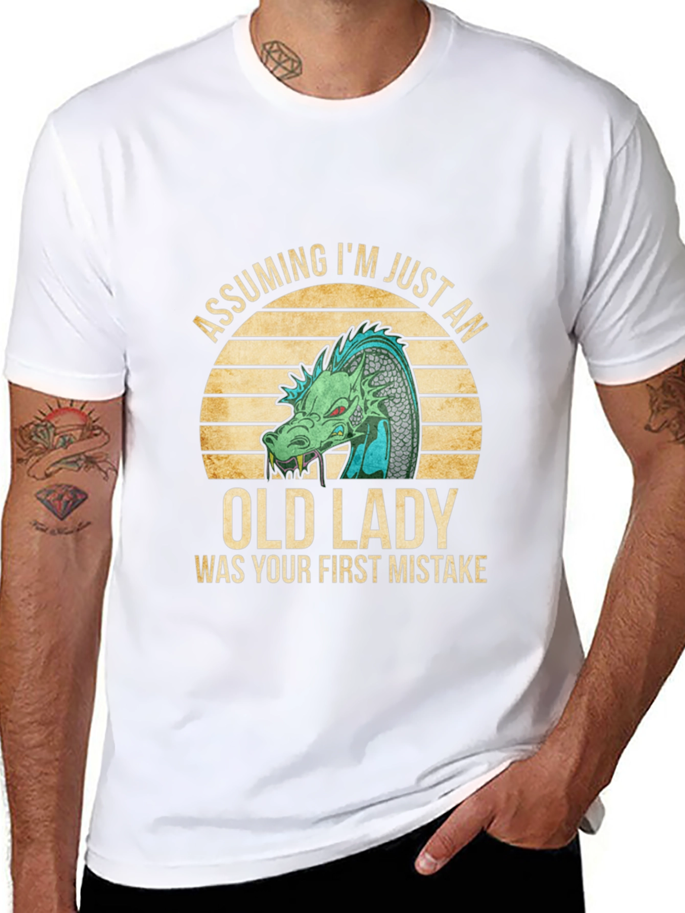Assuming Im Just an Old Lady Dragon T-Shirt