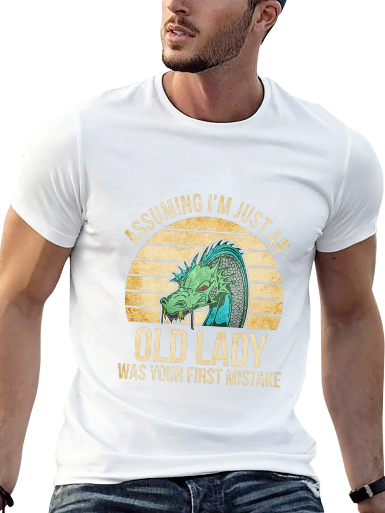 Assuming Im Just an Old Lady Dragon T-Shirt